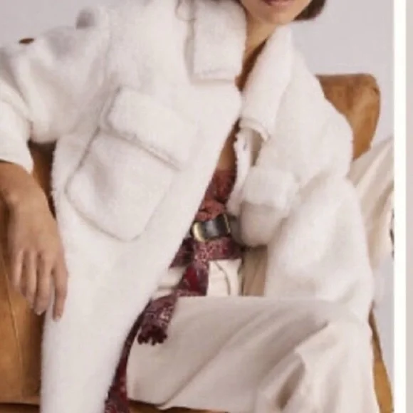 Maeve Cinch Waste Fur Faux Jacket - Picture 16 of 16